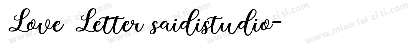 Love Letter saidistudio字体转换